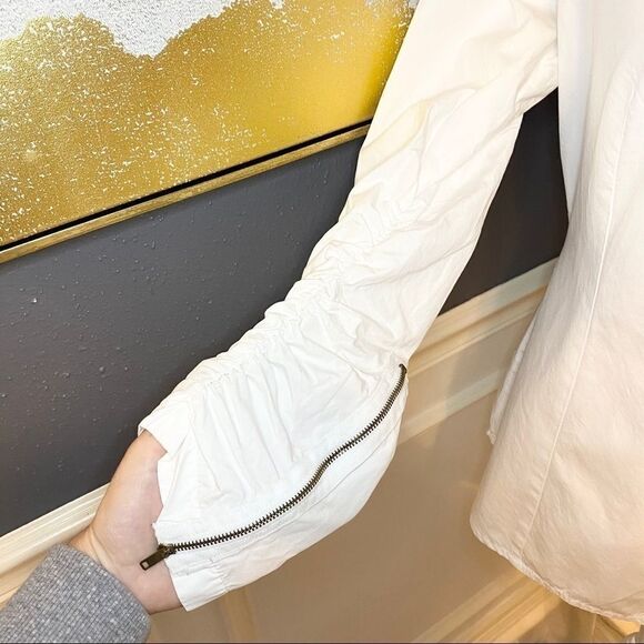 Sylvia Techerassi zipper collar & cuff button down - Picture 4 of 12